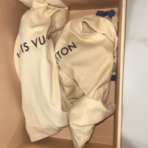 Louis Vuitton Shoe Size 38 Brown Leather Monogram Open Toe Ankle Buckle Pumps - Picture 2 of 4